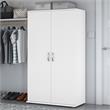 Pemberly Row 36W x 17D x 62H Tall Clothing Storage Cabinet in White