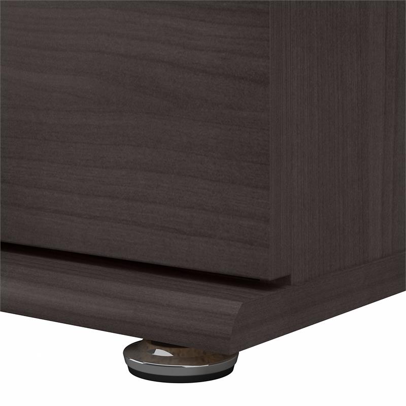 Pemberly Row 28W x 25D x 34H Closet Organizer with 3 Drawers in Storm Gray