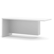 Pemberly Row Return Table in White for Home Office Workspace