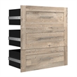 Pemberly Row 3 Drawer Set for 36W Closet Organizer in Rustic Brown