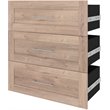 Pemberly Row 3 Drawer Set for 36W Closet Organizer in Rustic Brown