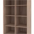 Pemberly Row 25W Closet Shoe Organizer With Cubbies in Rustic Brown
