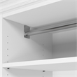 Pemberly Row Queen Murphy Bed and Closet Organizer With Drawers 92W in White