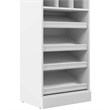 Pemberly Row 25W Closet Shoe Organizer With 12 Cubbies in White