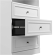 Pemberly Row 61W Closet Organizer System With Doors and Drawers in White