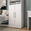 Pemberly Row Contemporary 2 Door Set for 25W Closet Organizer in White