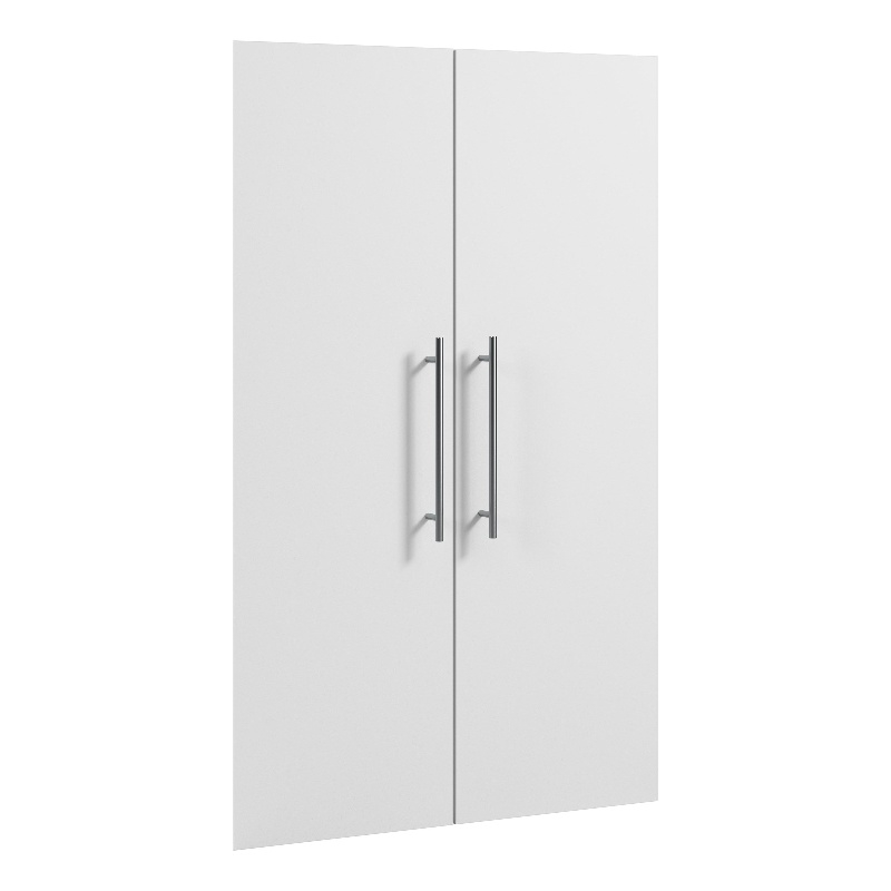 Pemberly Row Contemporary 2 Door Set for 25W Closet Organizer in White