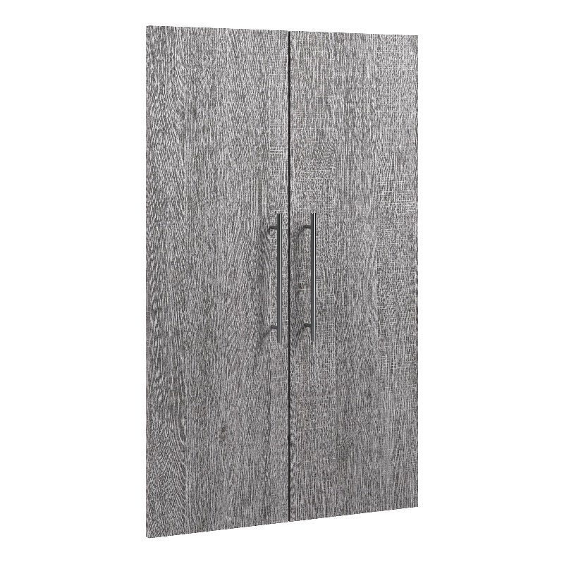 Pemberly Row 2 Door Set for 25W Closet Organizer in Bark Gray