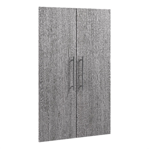 Pemberly Row 2 Door Set for 25W Closet Organizer in Bark Gray