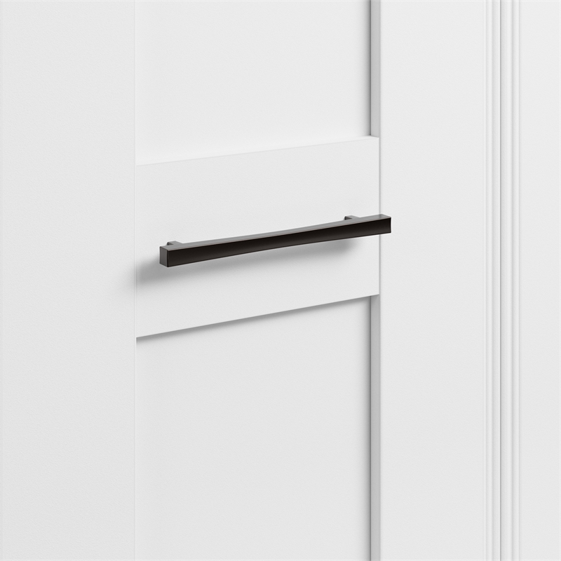 Pemberly Row 25W Closet Organizer With Drawers and Adjustable Shelves in White