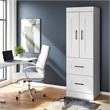 Pemberly Row 25W Wardrobe With Doors Drawers and Shelves in White
