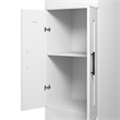 Pemberly Row 25W Wardrobe With Doors Drawers and Shelves in White