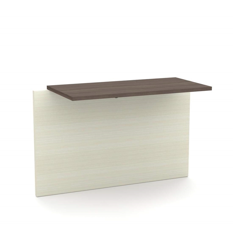 Pemberly Row 39.4W x 19.8D x 30.4H Return Bridge in White Chocolate and Antigua