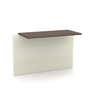 Pemberly Row 39.4W x 19.8D x 30.4H Return Bridge in White Chocolate and Antigua