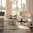 Pemberly Row 48W x 24D x 18H Lift Top Coffee Table With Storage in Antique White