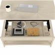 Pemberly Row 48W x 24D x 18H Lift Top Coffee Table With Storage in Antique White