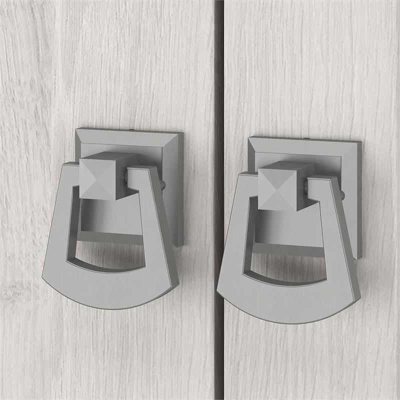Pemberly Row 24W Vanity Sink and Medicine Cabinet With Mirror in Linen White