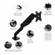 Pemberly Row Adjustable Monitor Arm With USB Port for 17 to 32 Inch Screens