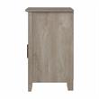 Pemberly Row 16W x 18D x 30H Nightstand With Door and Shelves in Washed Gray