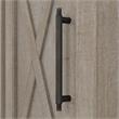 Pemberly Row 16W x 18D x 30H Nightstand With Door and Shelves in Washed Gray