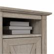 Pemberly Row 16W x 18D x 30H Nightstand With Door and Shelves in Washed Gray