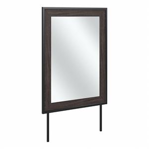 Pemberly Row 34W x 46H Bedroom Mirror With Safety Film in Charcoal Gray
