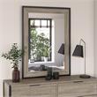 Pemberly Row 34W x 46H Bedroom Mirror With Safety Film in Modern Hickory