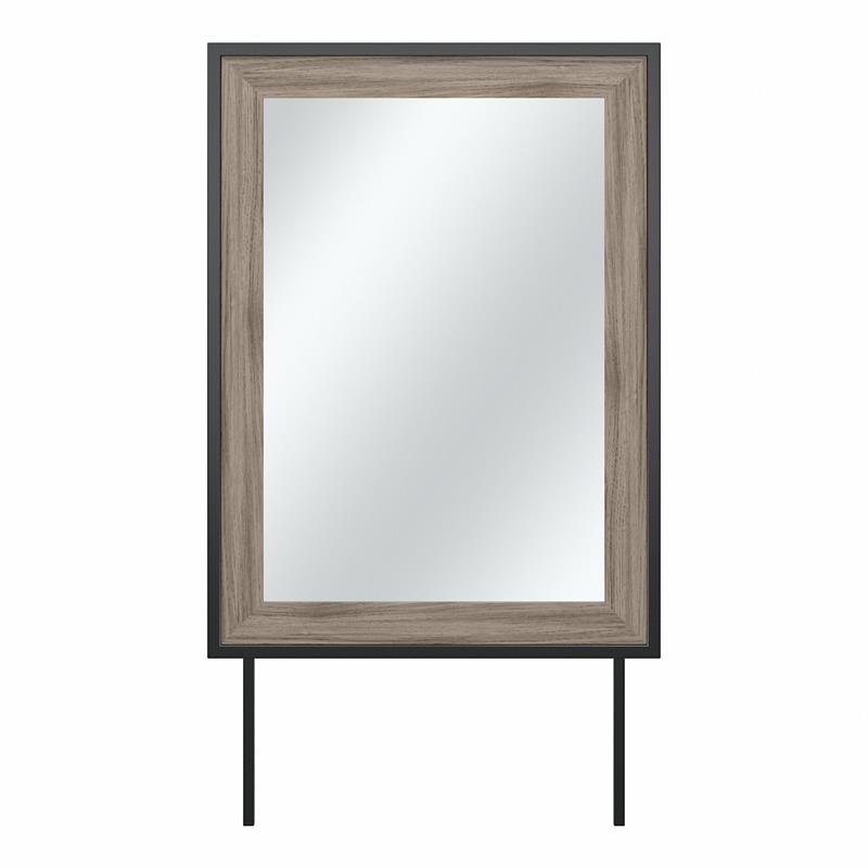 Pemberly Row 34W x 46H Bedroom Mirror With Safety Film in Modern Hickory