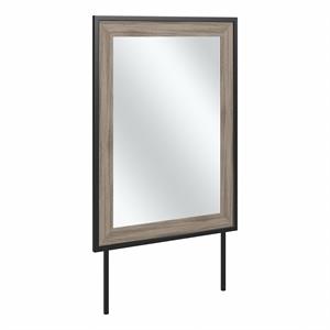 Pemberly Row 34W x 46H Bedroom Mirror With Safety Film in Modern Hickory