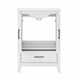 Pemberly Row 24W Wall Mounted Bathroom Vanity Cabinet in White Ash