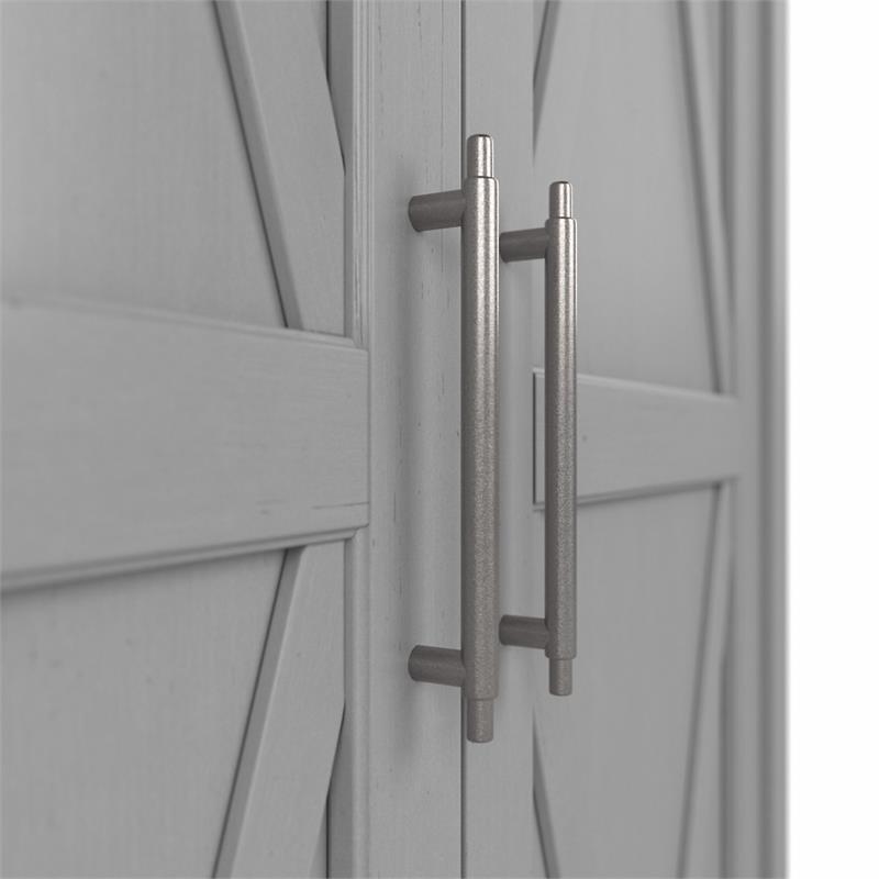 Pemberly Row 32W x 16D x 66H Kitchen Pantry Cabinet With Door in Cape Cod Gray