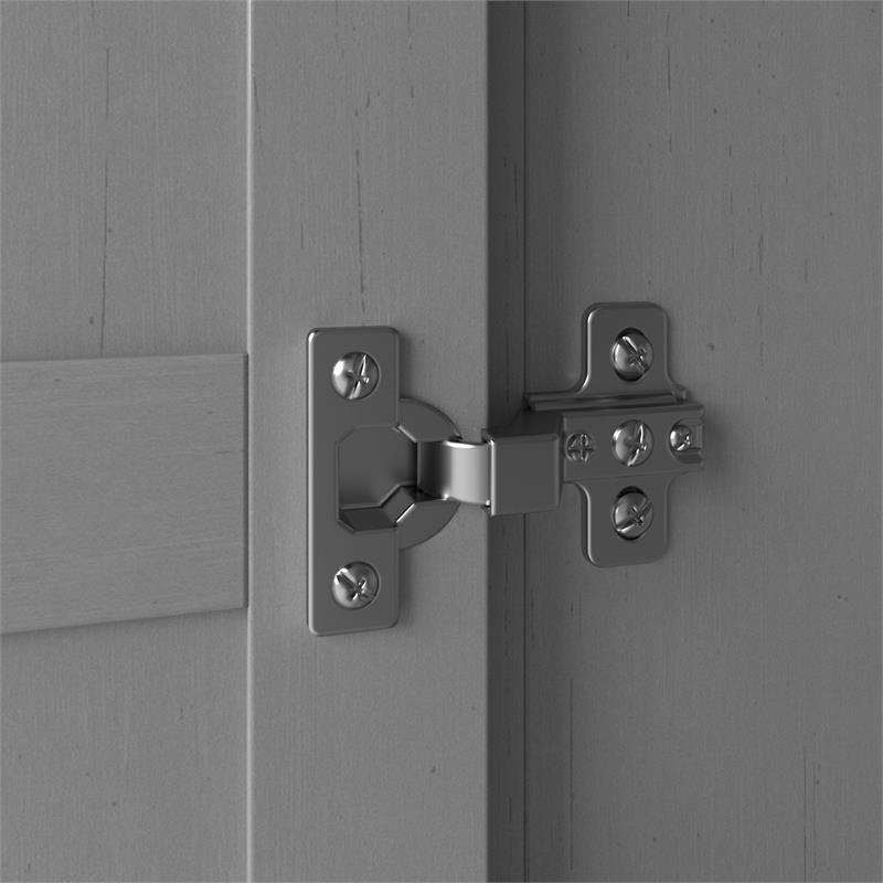 Pemberly Row 32W x 16D x 66H Kitchen Pantry Cabinet With Door in Cape Cod Gray