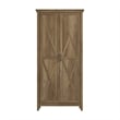 Pemberly Row Tall Kitchen Pantry Cabinet With Doors & Shelves in Reclaimed Pine
