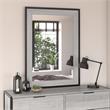 Pemberly Row 34W x 46H Bedroom Mirror With Safety Film in Platinum Gray
