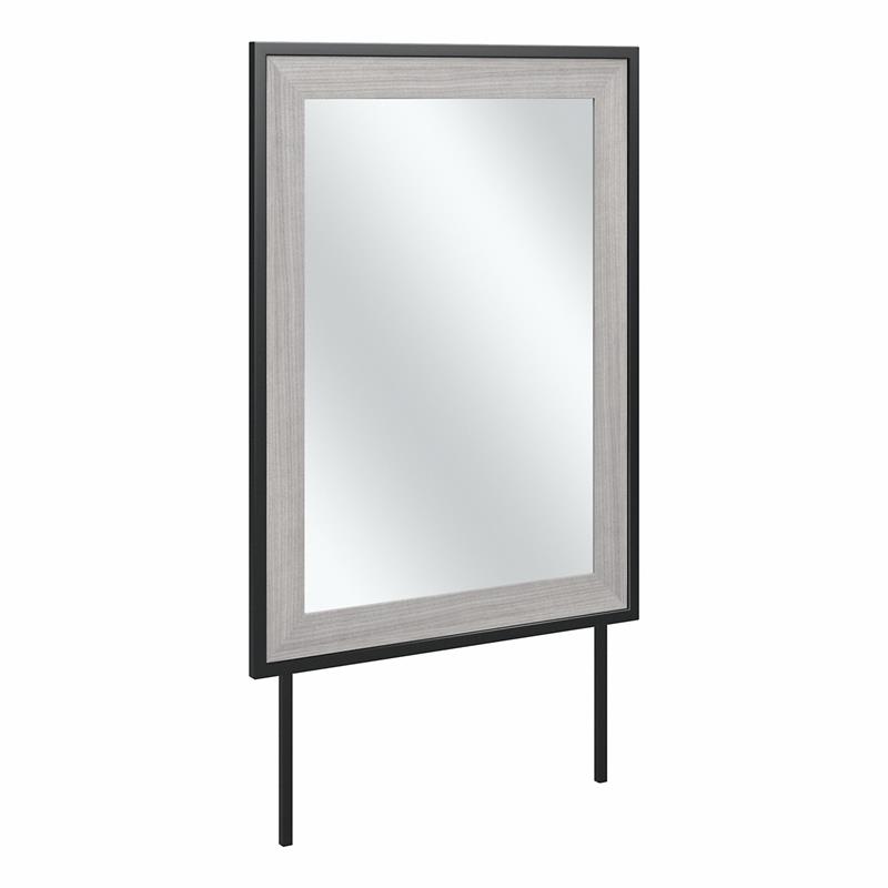 Pemberly Row 34W x 46H Bedroom Mirror With Safety Film in Platinum Gray