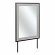 Pemberly Row 34W x 46H Bedroom Mirror With Safety Film in Platinum Gray