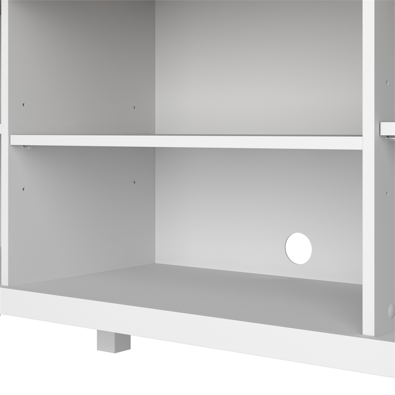 Pemberly Row Farmhouse Coffee Table With Set of 2 End Tables and Drawers