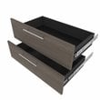 Pemberly Row 30 Inch 2 Drawer Set for Shelving Unit in Bark Gray and Graphite