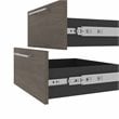 Pemberly Row 20 Inch 2 Drawer Set for Narrow Shelving in Bark Gray and Graphite