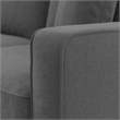 Pemberly Row Accent Chair With Storage Ottoman & Lumbar Pillow in Charcoal Gray