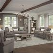 Pemberly Row 35W x 33.5D x 36H Accent Chair With Arms in Beige Herringbone