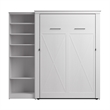Pemberly Row 88W Full Murphy Bed With Closet Organizer and Farmhouse Accents