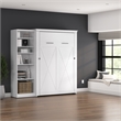 Pemberly Row 88W Full Murphy Bed With Closet Organizer and Farmhouse Accents