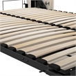 Pemberly Row 88W Full Murphy Bed With Wardrobe Closet Organizer in White