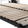 Pemberly Row 88W Full Murphy Bed With Wardrobe Organizer and Farmhouse Design