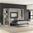 Pemberly Row 113W Full Murphy Bed With 2 Closet Organizers and Farmhouse Style
