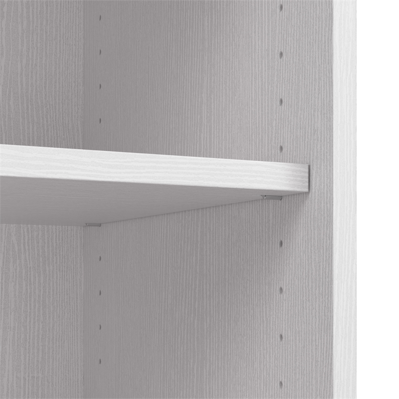 Pemberly Row 25W Freestanding Closet Organizer With 6 Shelves in White