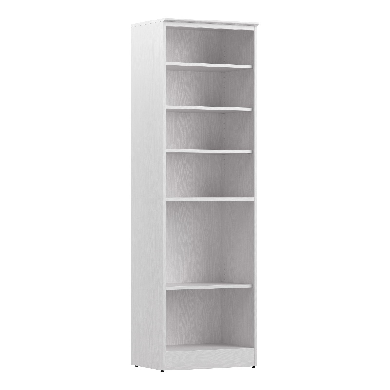 Pemberly Row 25W Freestanding Closet Organizer With 6 Shelves in White