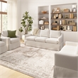 Pemberly Row 80W Sofa & 2 Swivel Accent Chairs With Removable Slipcovers - Ivory