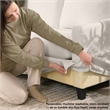 Pemberly Row 80W Sofa with Loveseat & Chair and Ottoman with Slipcovers in Ivory